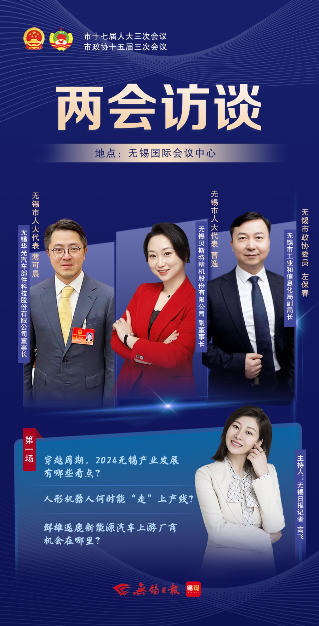 兩會(huì)訪談第一場：2024無錫產(chǎn)業(yè)發(fā)展有哪些看點(diǎn)？
