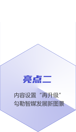 亮點二：內(nèi)容設置“再升級” 勾勒智媒發(fā)展新圖景